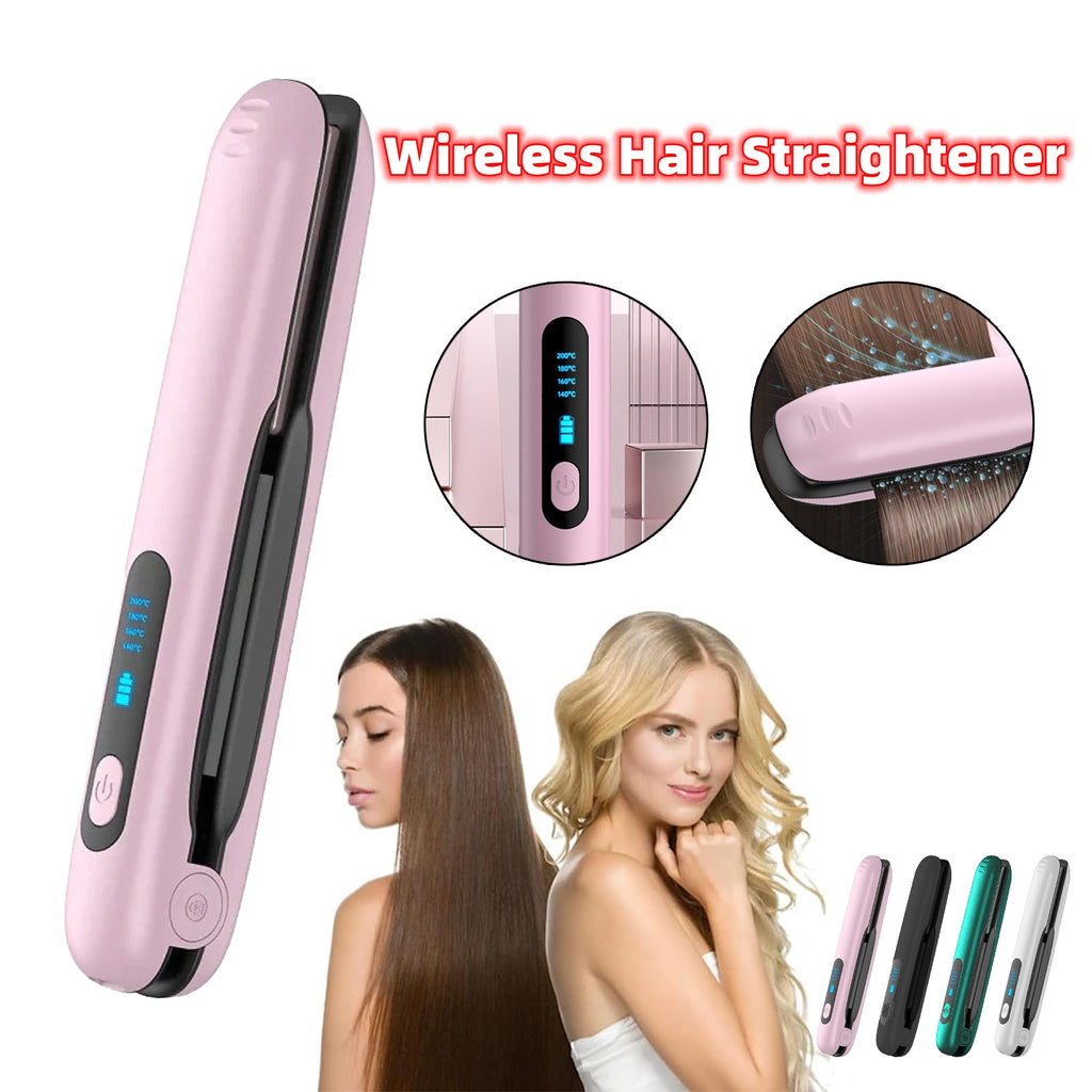 Wireless Flat Iron 2-in-1 — Cordless Hair Straightener & Curler