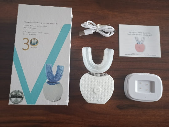 360° Automatic Electric Toothbrush — Whitening U-Shape Sonic Brush