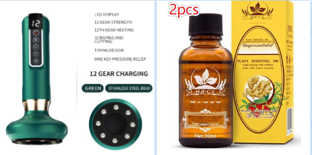 Electric Vacuum Cupping Massager — Body Sculpting & Pain Relief Device