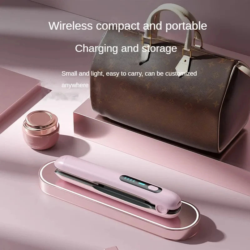 Wireless Flat Iron 2-in-1 — Cordless Hair Straightener & Curler