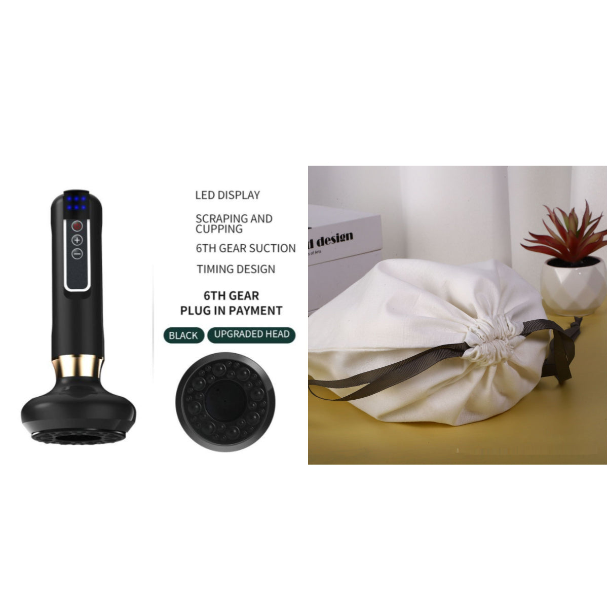 Electric Vacuum Cupping Massager — Body Sculpting & Pain Relief Device