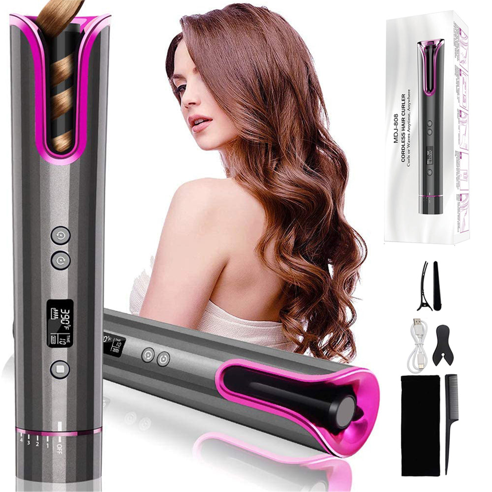 Automatic Hair Curler — USB Cordless Wireless Curling Iron