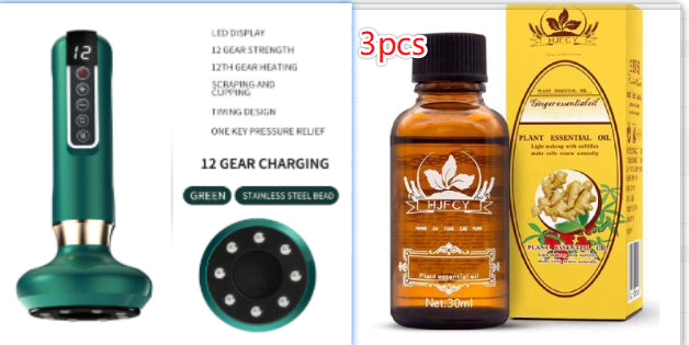 Electric Vacuum Cupping Massager — Body Sculpting & Pain Relief Device