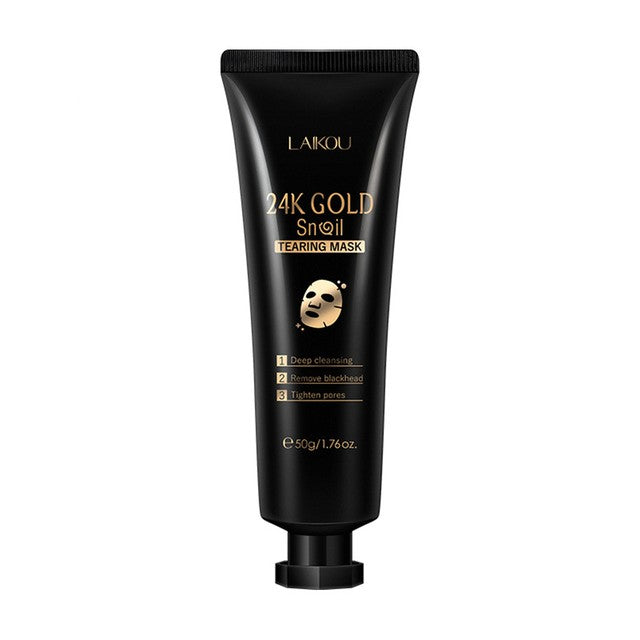 Gold Foil Snail Peel-Off Mask — Hydrating & Brightening Face Mask