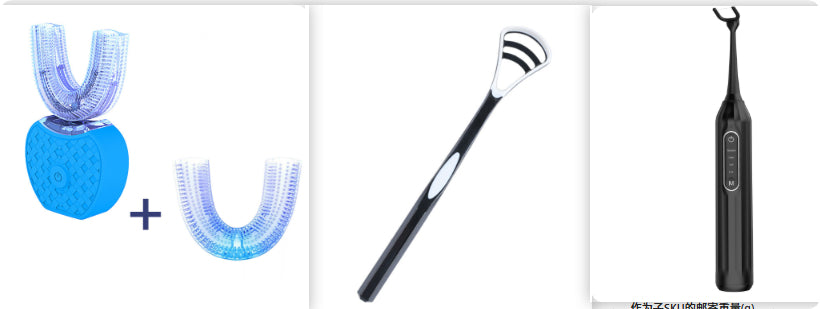 360° Automatic Electric Toothbrush — Whitening U-Shape Sonic Brush