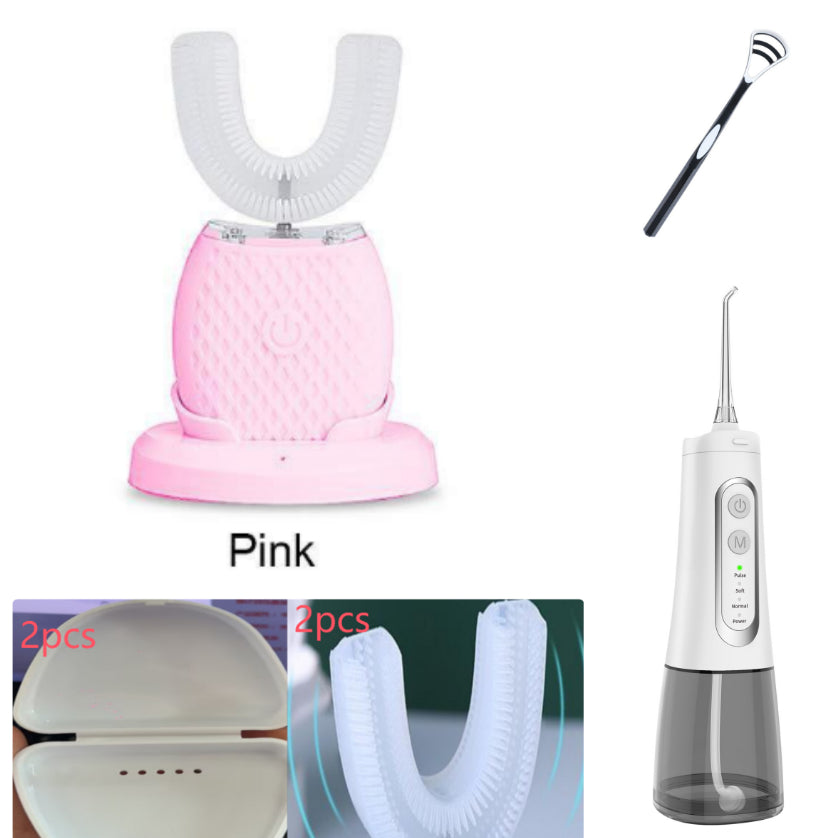 360° Automatic Electric Toothbrush — Whitening U-Shape Sonic Brush