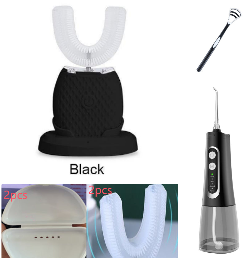 360° Automatic Electric Toothbrush — Whitening U-Shape Sonic Brush