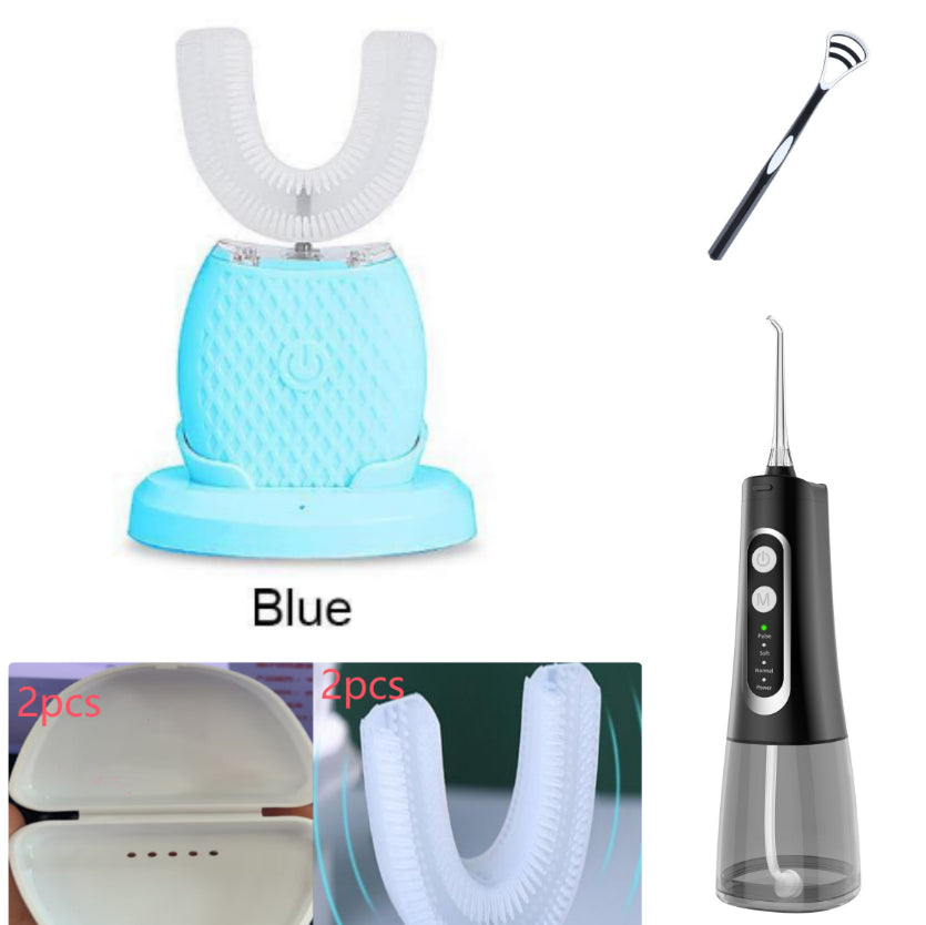 360° Automatic Electric Toothbrush — Whitening U-Shape Sonic Brush