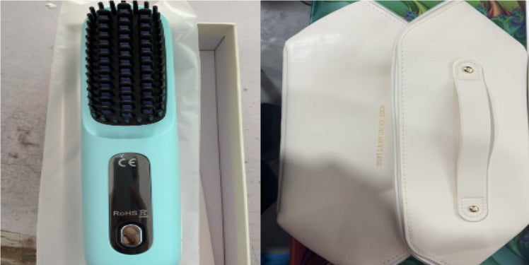 2 In 1 Wireless Hair Straightener Brush — Cordless Straightener & Curler