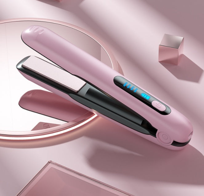 Wireless Flat Iron 2-in-1 — Cordless Hair Straightener & Curler