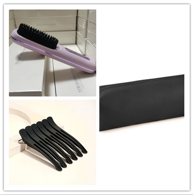 2 In 1 Wireless Hair Straightener Brush — Cordless Straightener & Curler