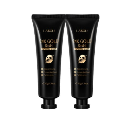 Gold Foil Snail Peel-Off Mask — Hydrating & Brightening Face Mask