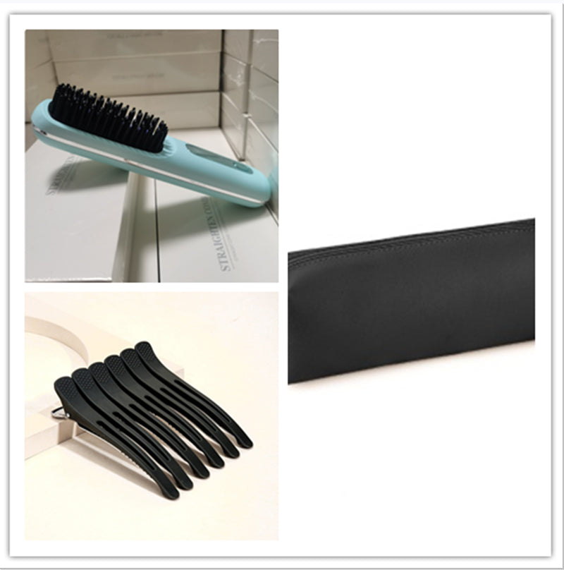 2 In 1 Wireless Hair Straightener Brush — Cordless Straightener & Curler